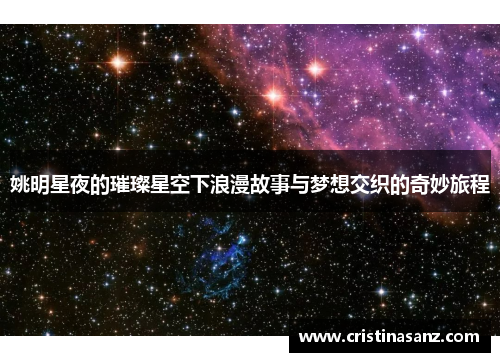 姚明星夜的璀璨星空下浪漫故事与梦想交织的奇妙旅程
